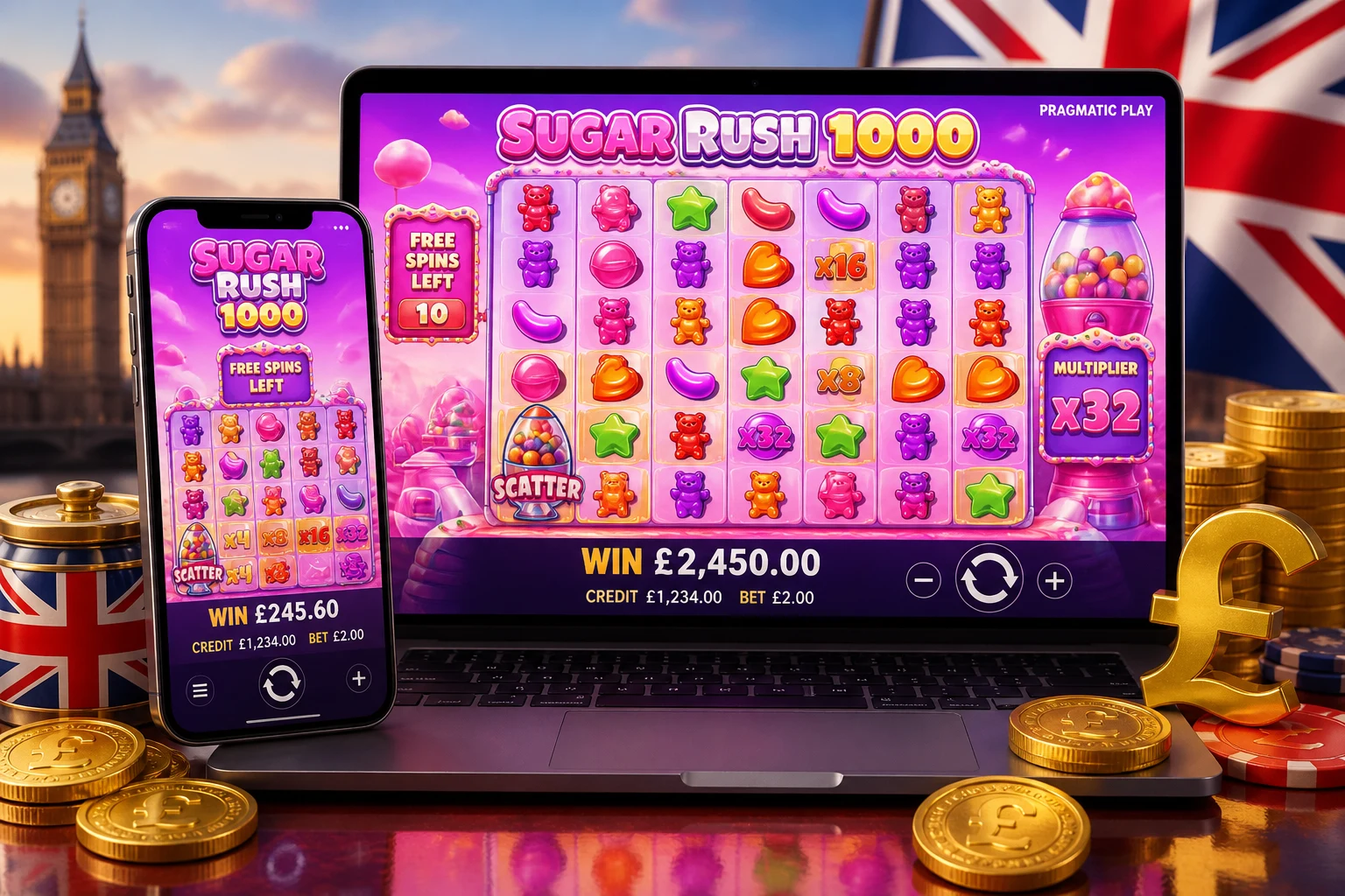 📱 Sugarrush1000 Demo Game Online on Mobile